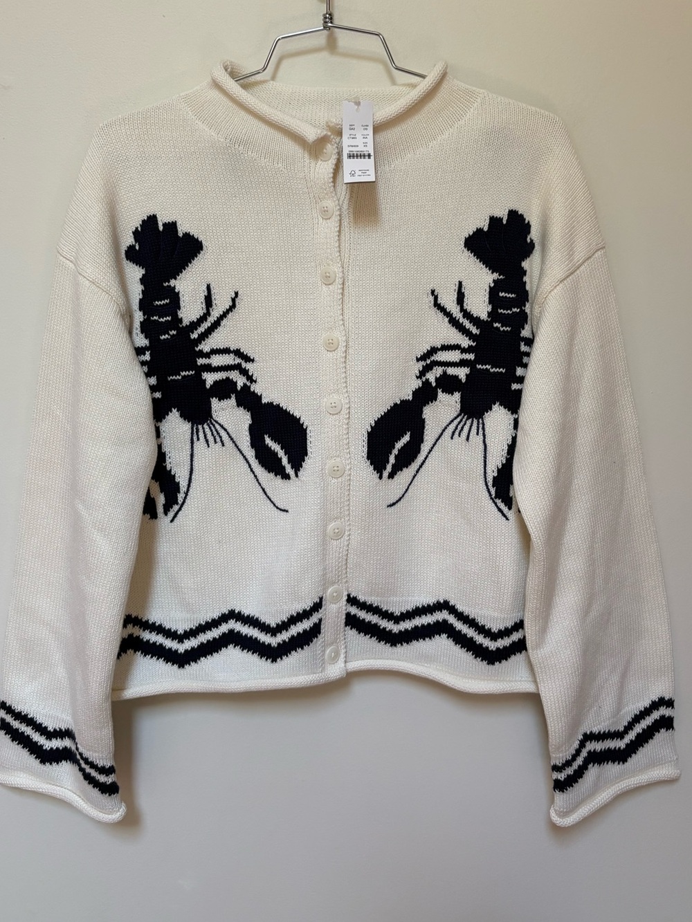 NWT J.Crew Rollneck Cardigan Size XS - Picture 2 of 15